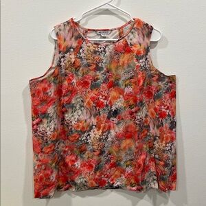 Athleta Zephyr Refined Tank- Pink Floral Print